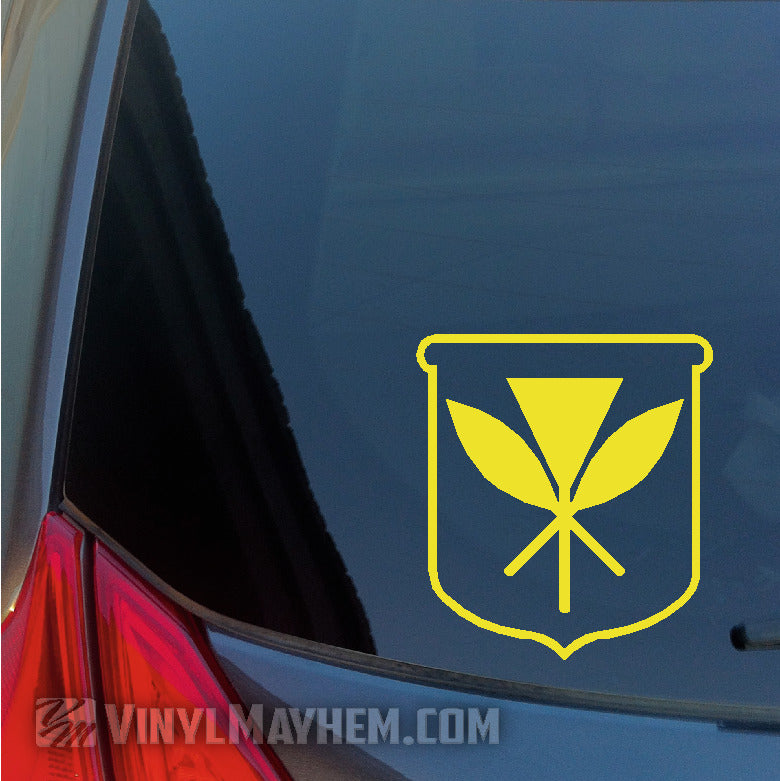 Hawaiian Kanaka Maoli Crest vinyl sticker