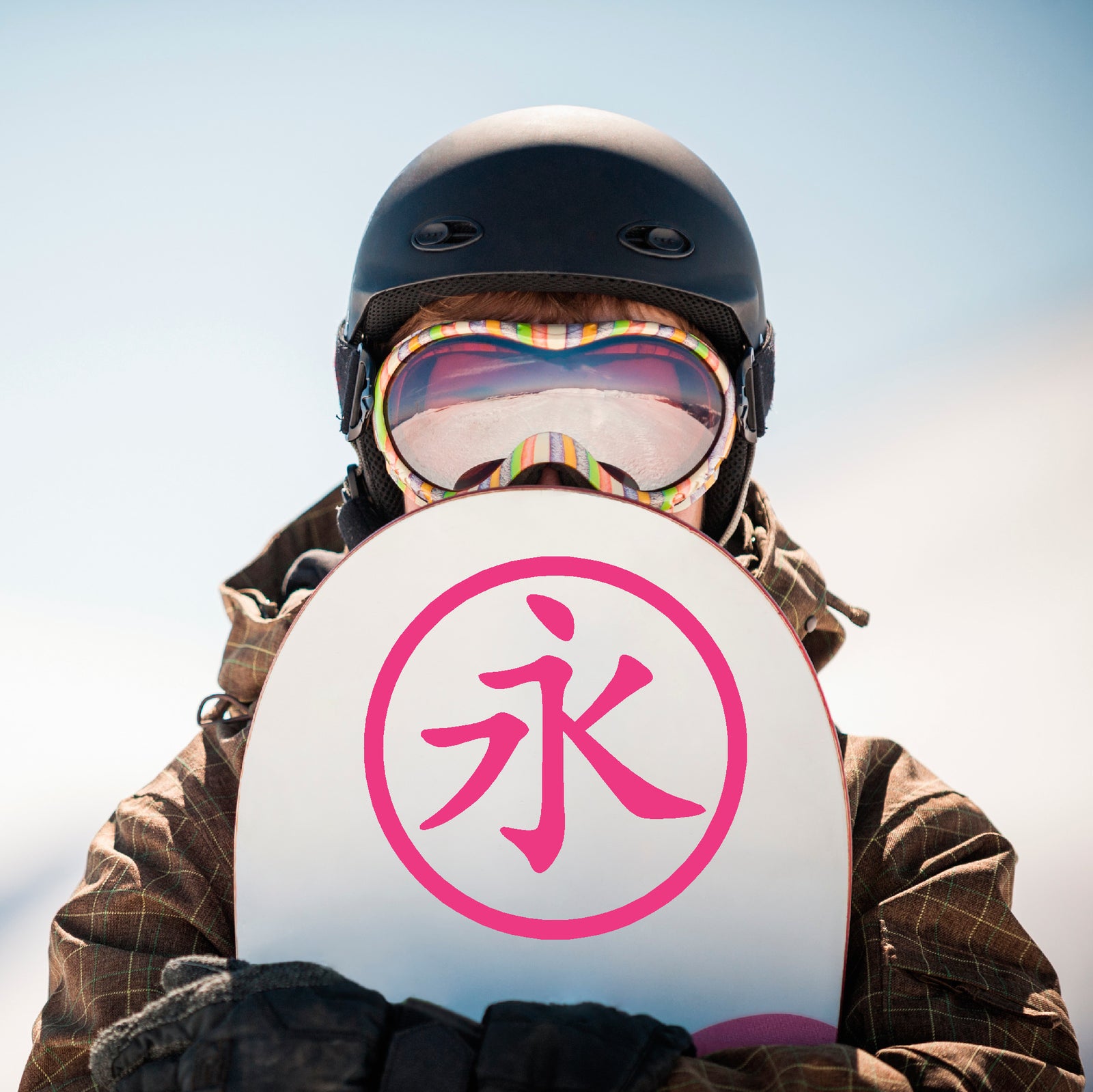 Kanji Japanese and Chinese Forever Eternity circle vinyl sticker