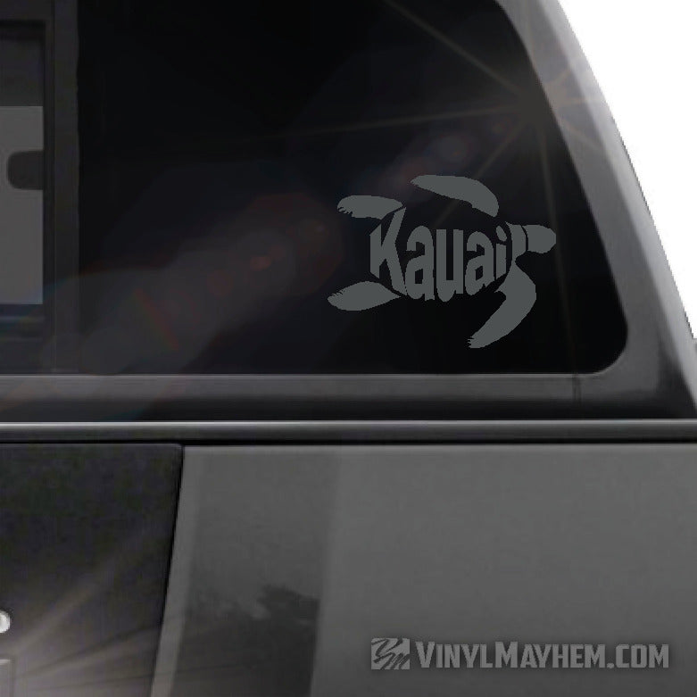 Kauai turtle Hawaiian vinyl sticker