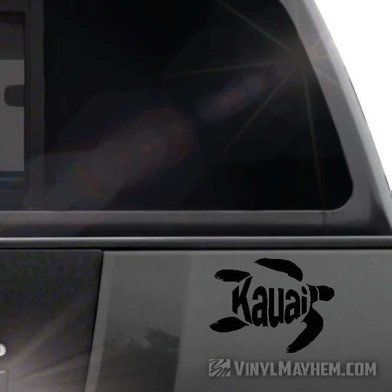 Kauai turtle Hawaiian vinyl sticker