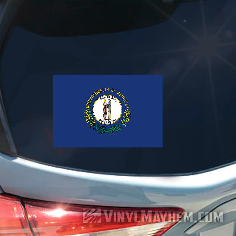 Kentucky state flag sticker