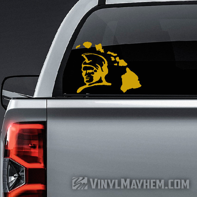 Hawaiian Islands King Kamehameha vinyl sticker