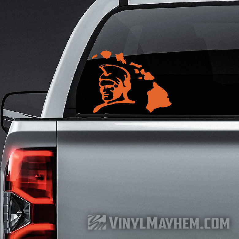 Hawaiian Islands King Kamehameha vinyl sticker