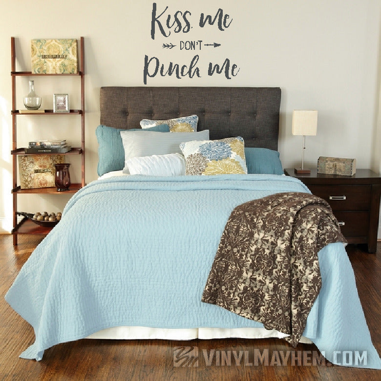 Kiss Me Don&#39;t Pinch Me Irish vinyl sticker