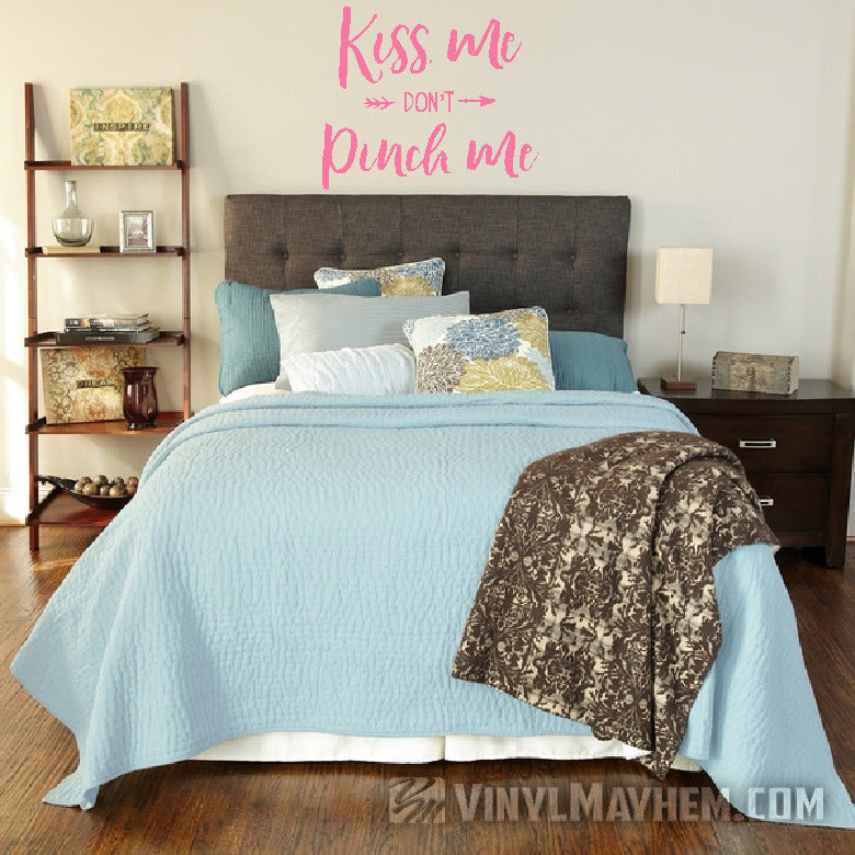 Kiss Me Don&#39;t Pinch Me Irish vinyl sticker