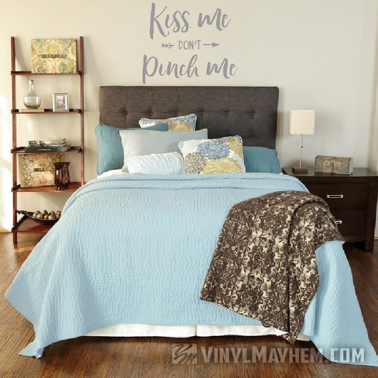 Kiss Me Don&#39;t Pinch Me Irish vinyl sticker