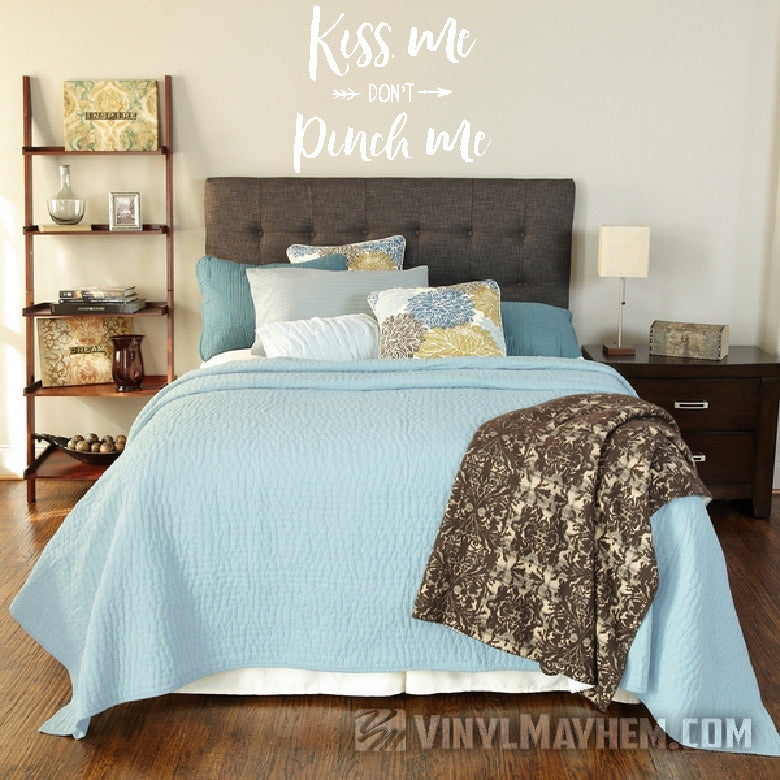 Kiss Me Don&#39;t Pinch Me Irish vinyl sticker