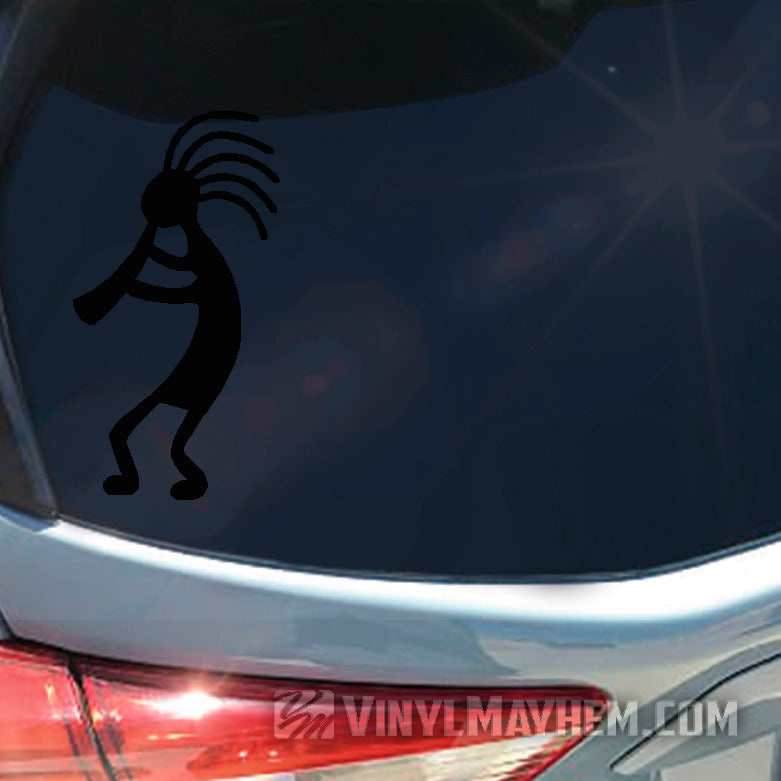 Kokopelli playing flute Native American Kachina vinyl sticker