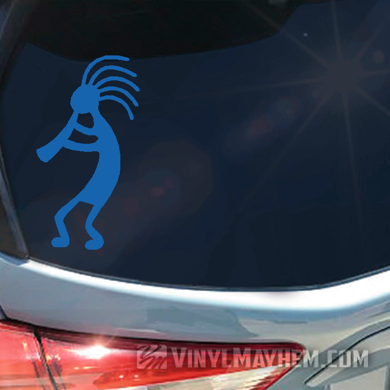 Kokopelli playing flute Native American Kachina vinyl sticker