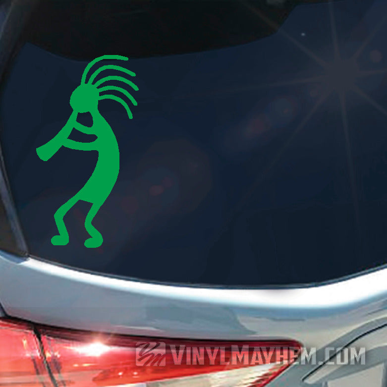 Kokopelli playing flute Native American Kachina vinyl sticker