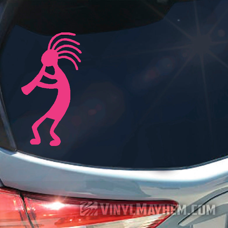 Kokopelli playing flute Native American Kachina vinyl sticker