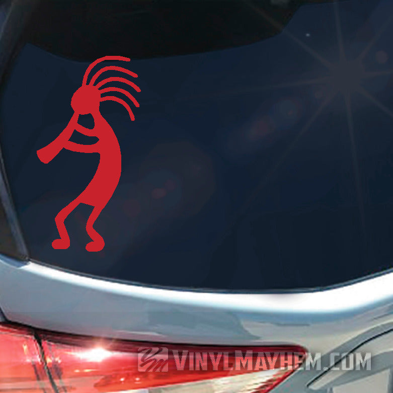 Kokopelli playing flute Native American Kachina vinyl sticker