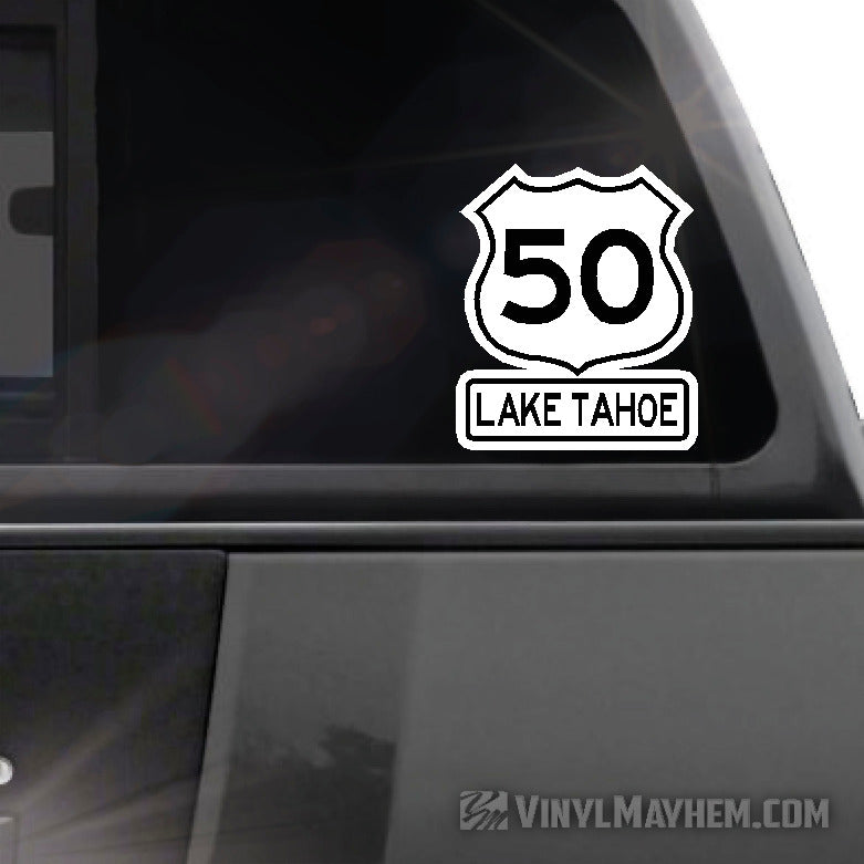 Lake Tahoe US Highway 50 sticker