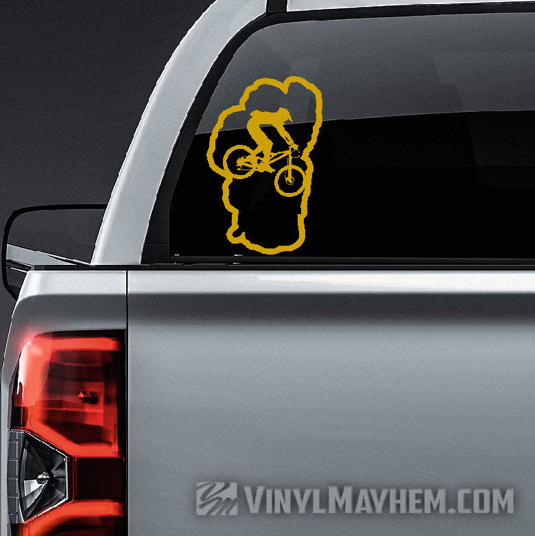 Lake Tahoe mountain biking vinyl sticker