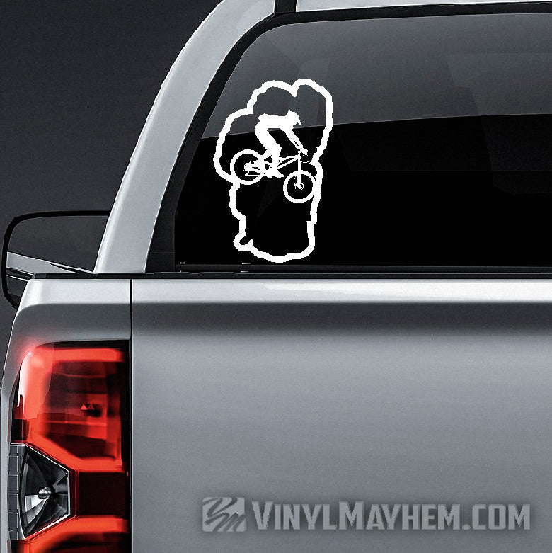 Lake Tahoe mountain biking vinyl sticker