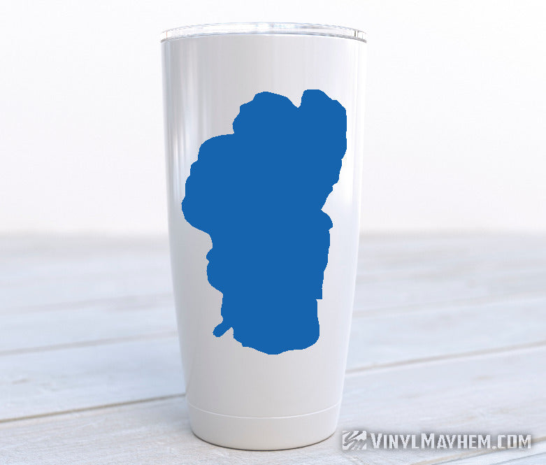 Lake Tahoe silhouette vinyl sticker