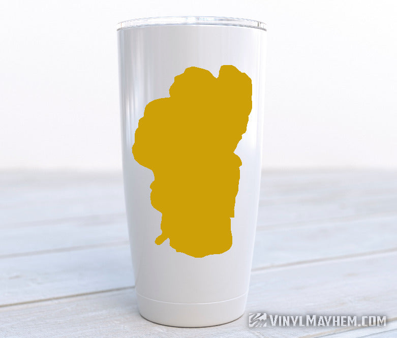 Lake Tahoe silhouette vinyl sticker