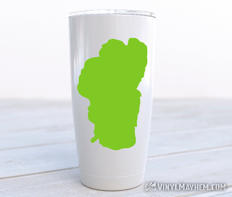 Lake Tahoe silhouette vinyl sticker