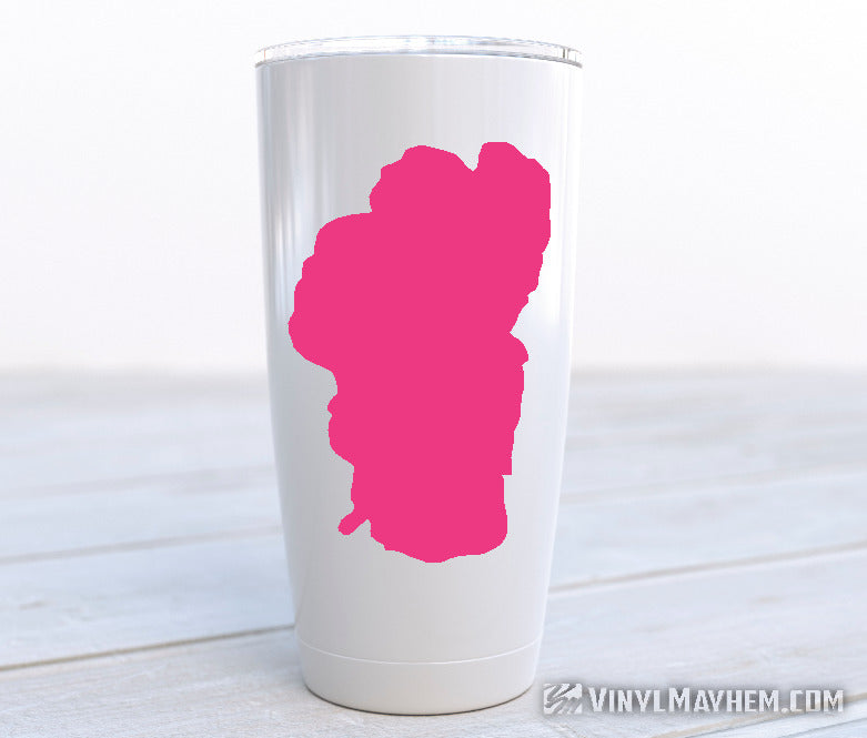 Lake Tahoe silhouette vinyl sticker