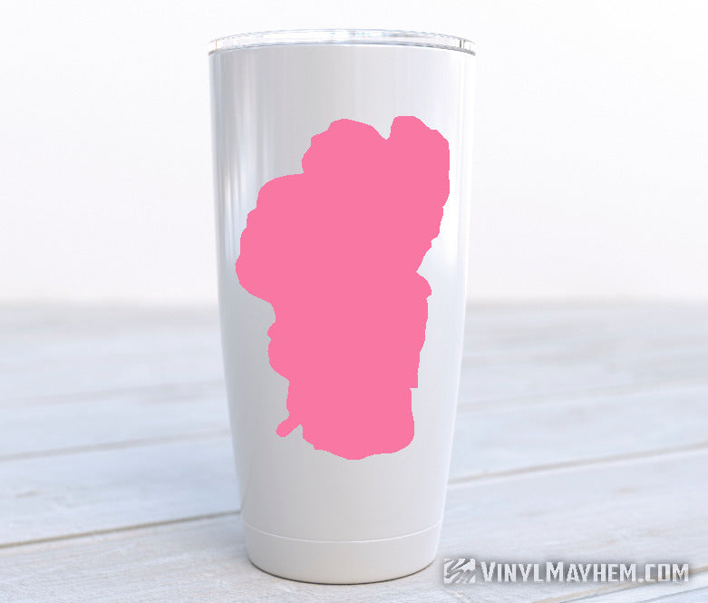 Lake Tahoe silhouette vinyl sticker