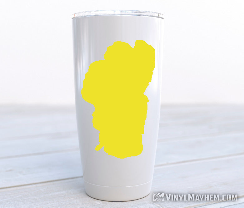 Lake Tahoe silhouette vinyl sticker