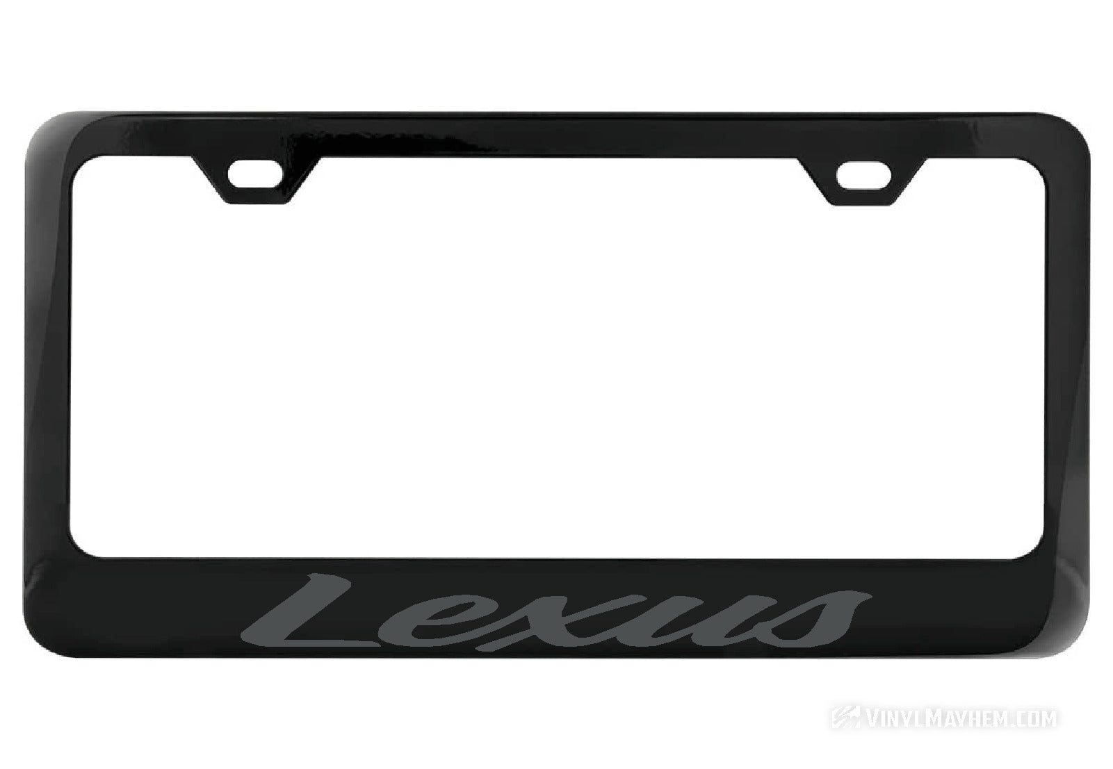 Lexus chrome deals license plate frame