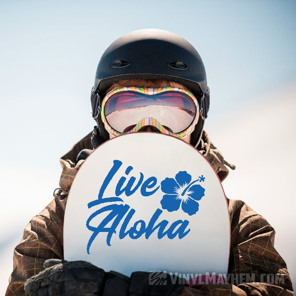 Hawaiian Live Aloha hibiscus flower Car Window Wall Vinyl Sticker Decal ...