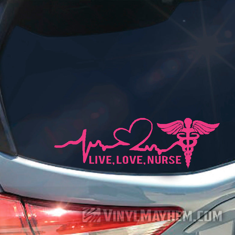 Love Nurse Life Decal