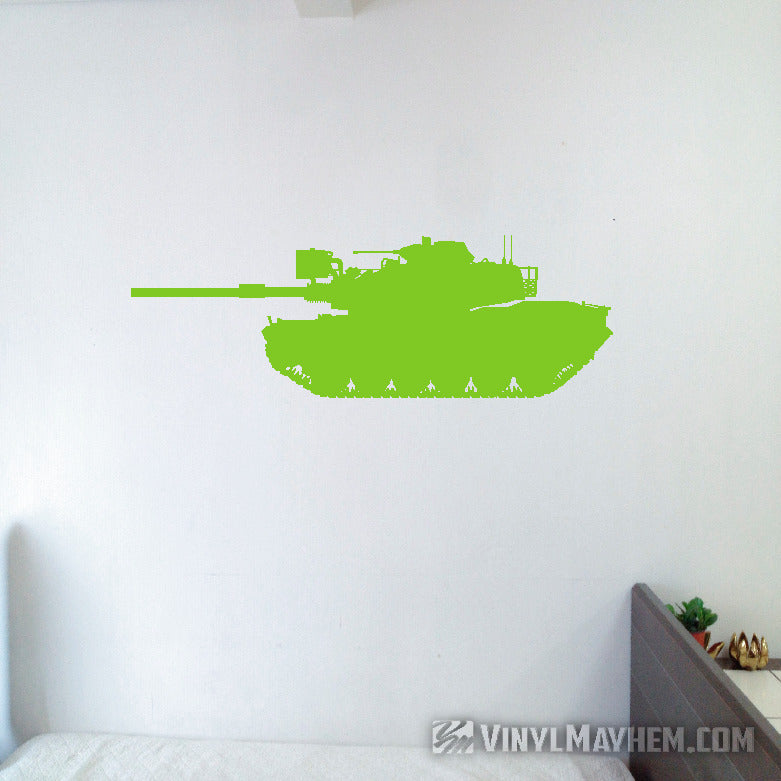 M1A1 Abrams US Military tank silhouette vinyl sticker