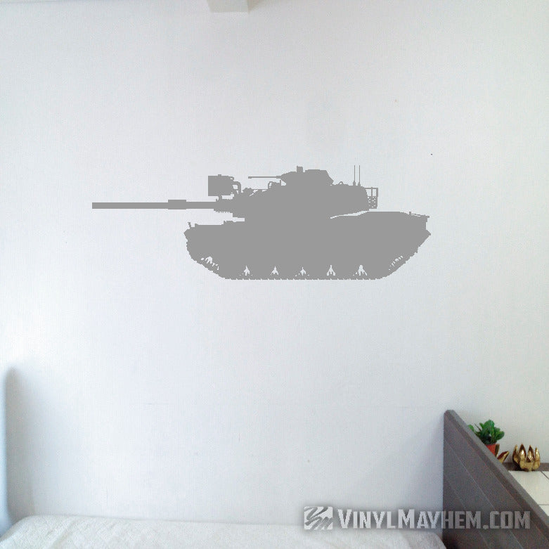 M1A1 Abrams US Military tank silhouette vinyl sticker