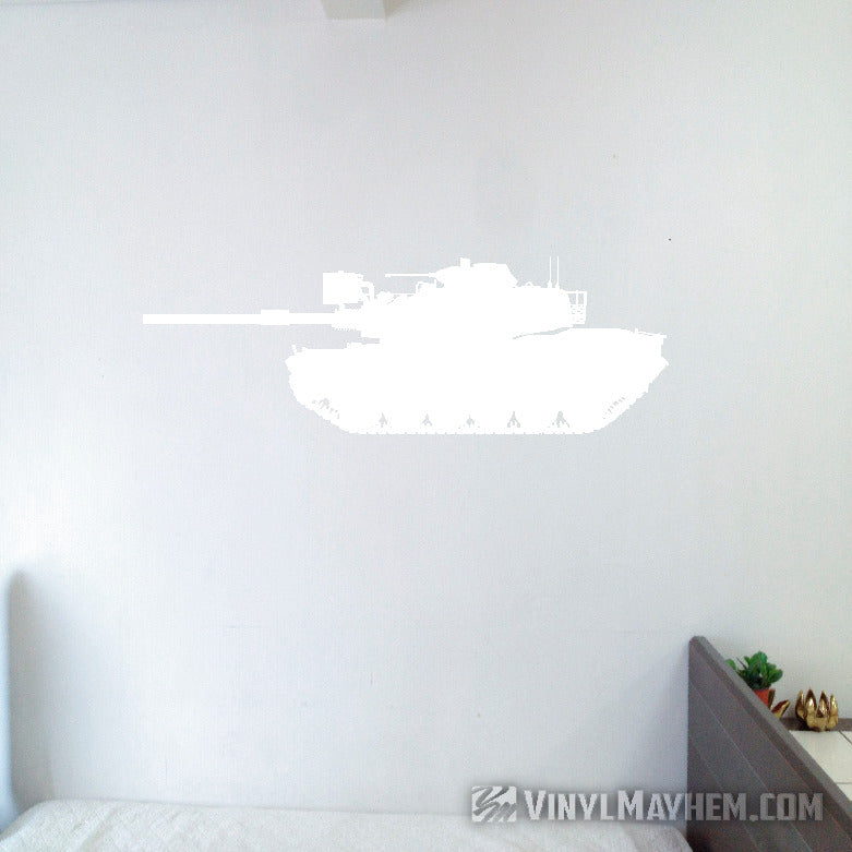 M1A1 Abrams US Military tank silhouette vinyl sticker