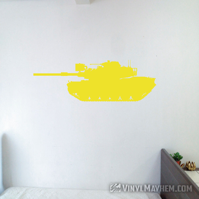M1A1 Abrams US Military tank silhouette vinyl sticker