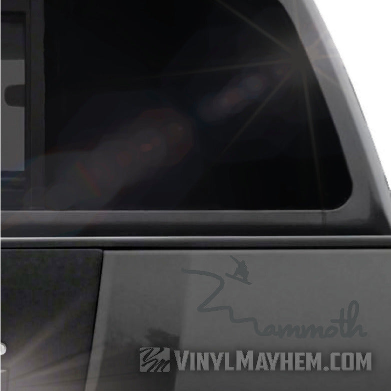 Mammoth snowboarder vinyl sticker