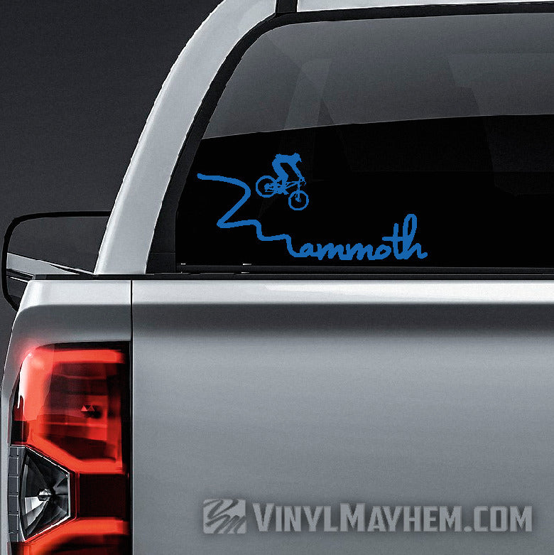 Mammoth mountain bike vinyl sticker