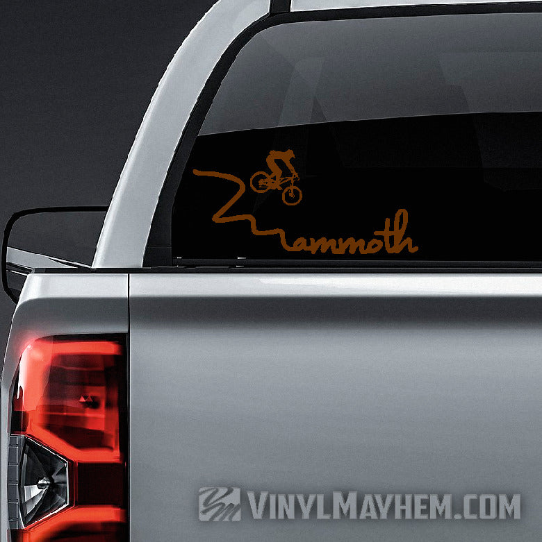 Mammoth mountain bike vinyl sticker