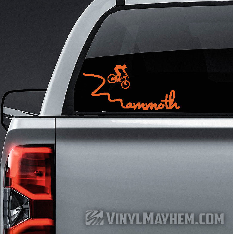 Mammoth mountain bike vinyl sticker