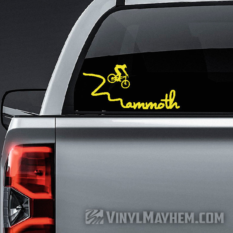 Mammoth mountain bike vinyl sticker