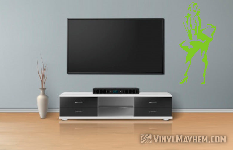 Marilyn Monroe with dress silhouette vinyl sticker