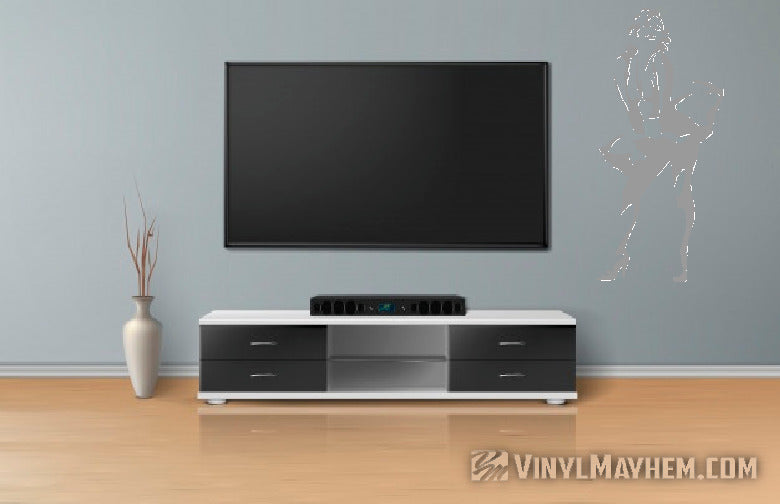 Marilyn Monroe with dress silhouette vinyl sticker