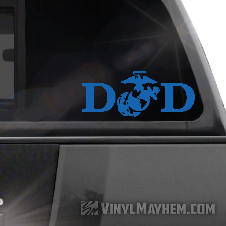 Marine Dad vinyl sticker