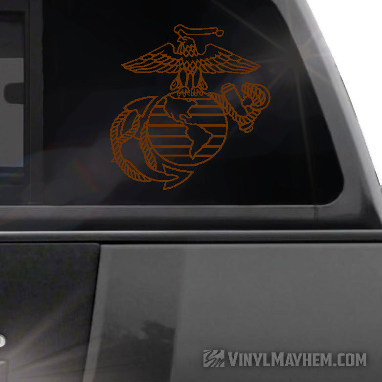shop Marines Eagle Globe Anchor outline vinyl sticker online