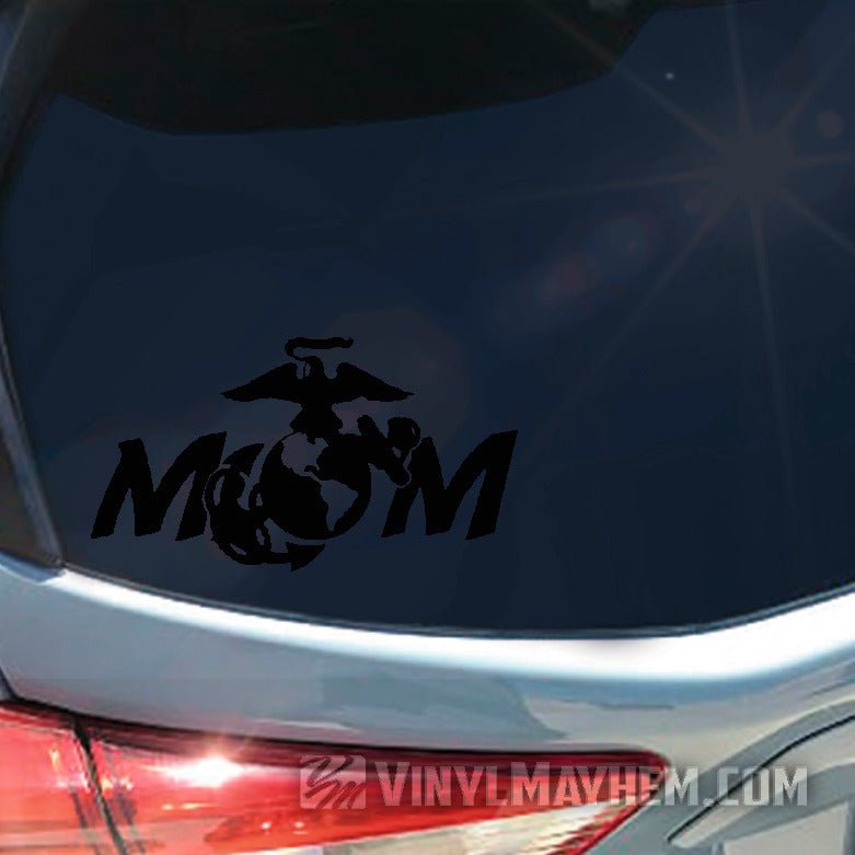 Marine Mom vinyl sticker