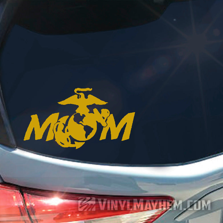 Marine Mom vinyl sticker