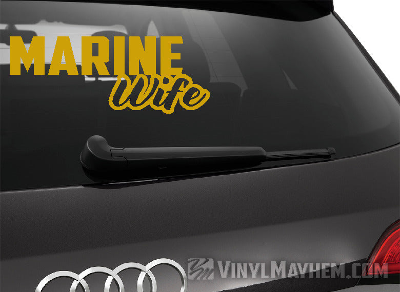 Marine Wife vinyl sticker