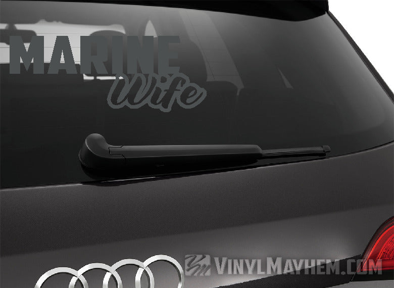 Marine Wife vinyl sticker
