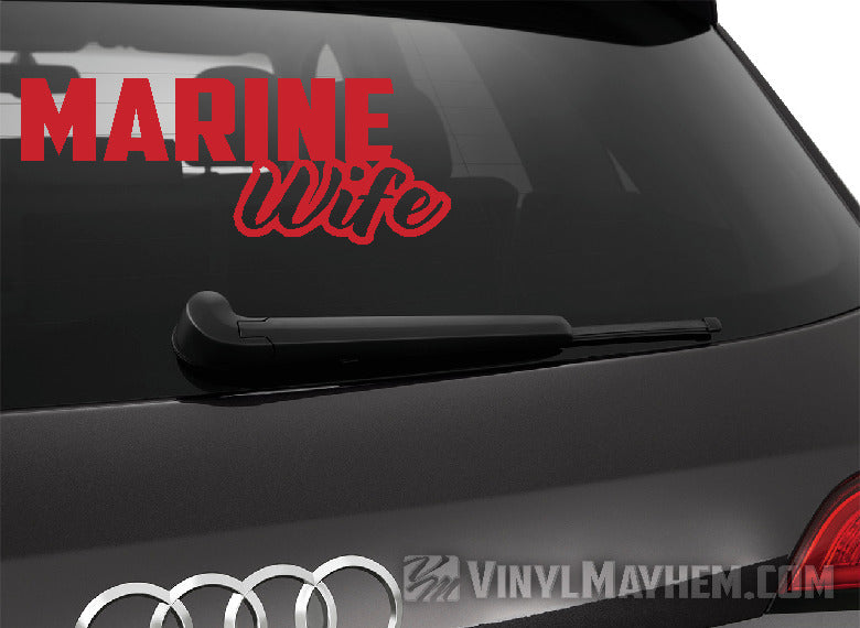 Marine Wife vinyl sticker