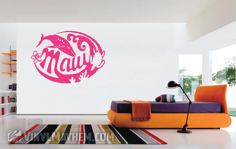 Maui Hawaii Humpback Whale vinyl sticker