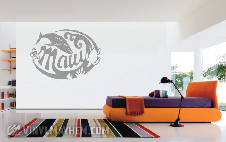 Maui Hawaii Humpback Whale vinyl sticker