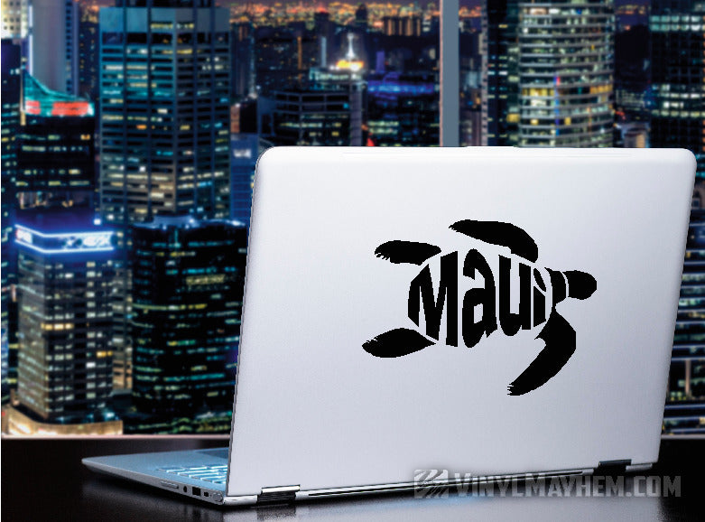 Maui turtle Hawaiian vinyl sticker