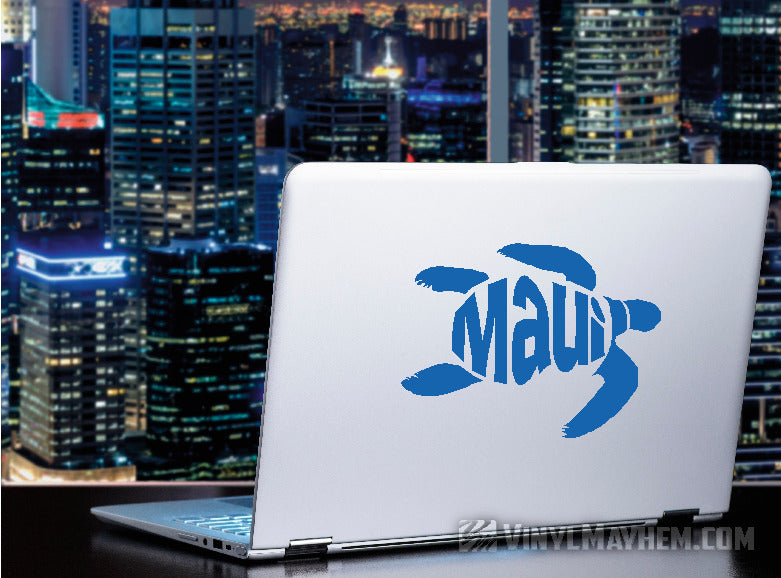 Maui turtle Hawaiian vinyl sticker
